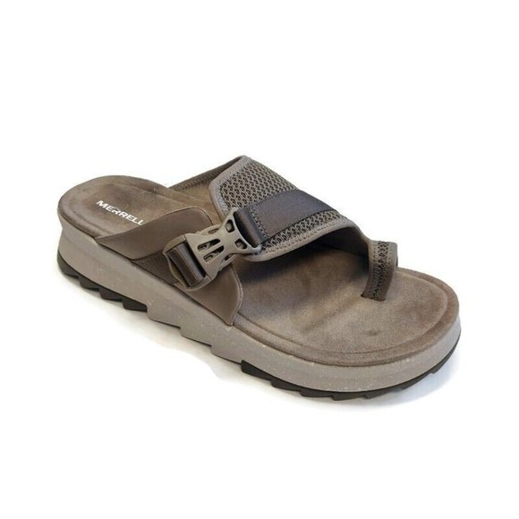 Merrell Alpine Cush Wrap Womens Mesh Upper Sandals Shoes 2747361 Gray Size 11 - Picture 1 of 9